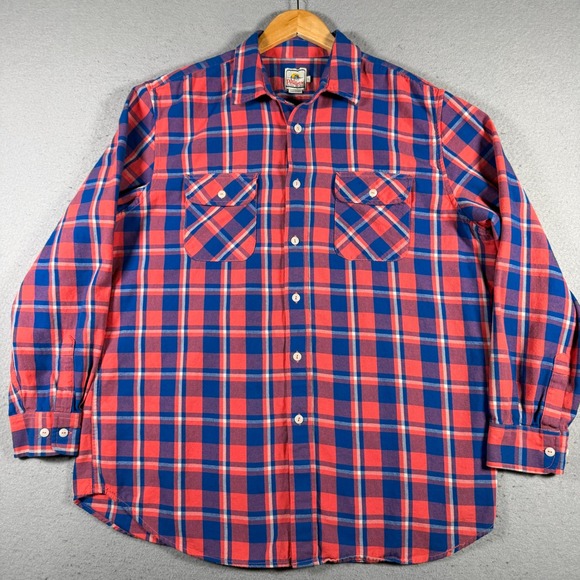 Pendleton Other - Pendleton Surf Original Surf Brand Plaid Flannel Shirt Men's Large Red Blue